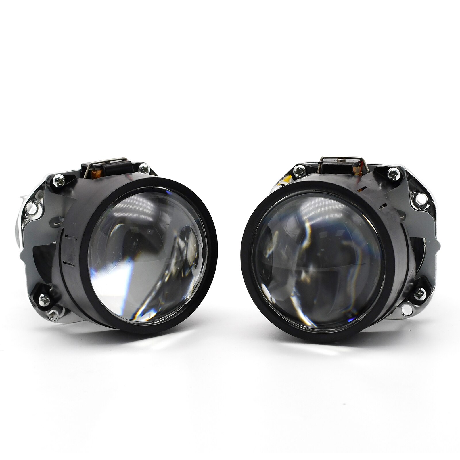 2.5inch Bi-xenon Headlight Projector Lens Angel Eyes Light Lenses For H7 H4 Cars Accessories Retrofit DIY Use H1 HID Bulb: A lens
