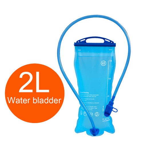 Outdoor Water Bladder Water Reservoir Hydration Pack Storage Bag BPA Free - 1.5L 2L 3L Running Hydration Vest Backpack: 2L blue