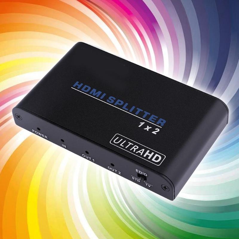 Hdmi Splitter 2.0 Distributor One in Two out Frequency Divider Computer Splitter Video Switcher Supporting up-to-Date Function