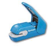 Environmentally Staple Free Stapler Harinacs Press & Safe Student Stationery Office Supplies No Need To Change Holes: Sky Blue