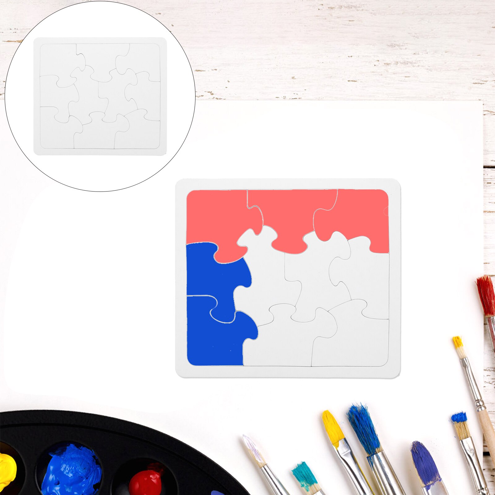 4 pieces wedding favor puzzles blank puzzle pieces writing on wedding guests puzzle