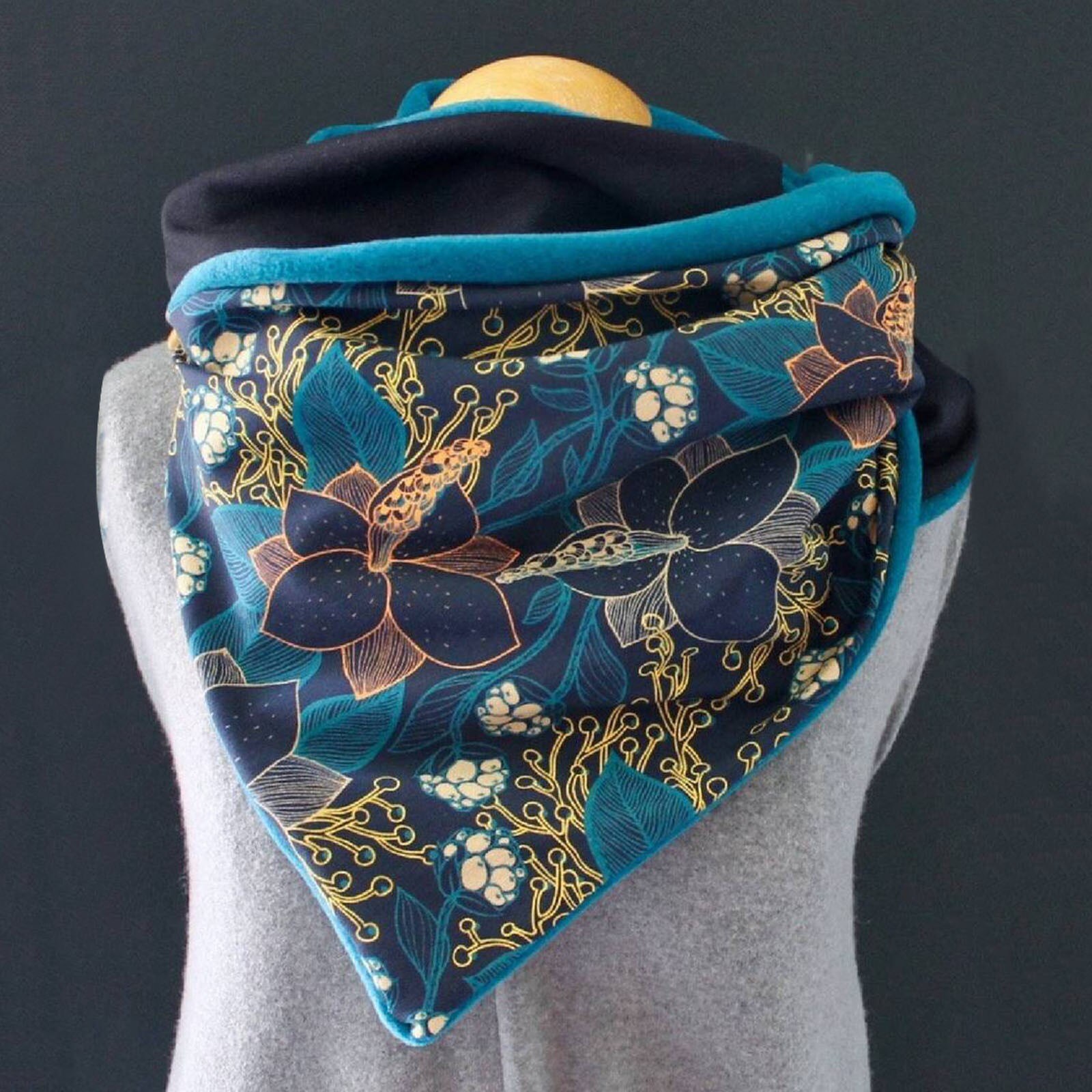 Femmes Hiver Écharpe Papillon Impression Écharpe multi-usages Châle Foulard Cachecol Шарф Женский @ 40: O