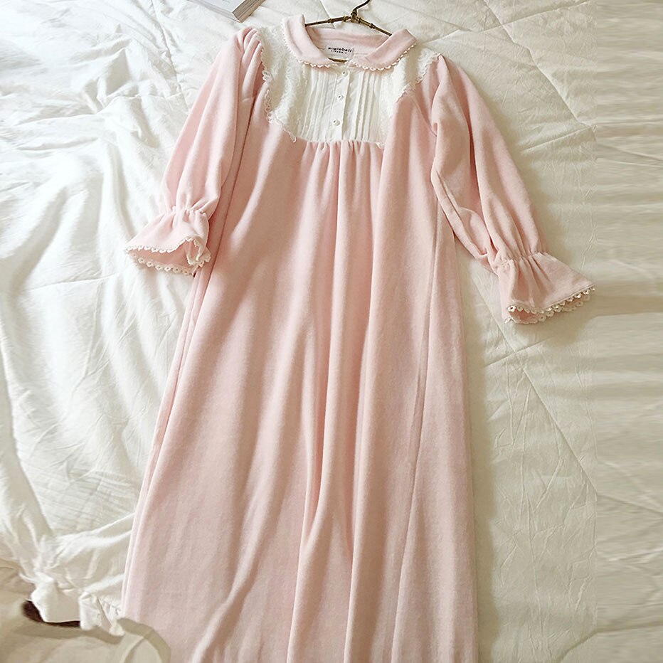 Robe Longue D'été Vintage Rose & Blanc - Taille M/L 40/42 - Coton & Polyester - Style Rétro Années 70