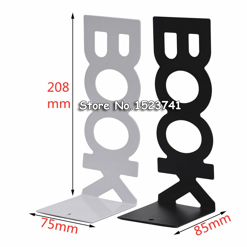 1 Pair Bookend Frame Lightweight Frame Bookends Frame For Library School Book End Book Holder BOOK Letter Book Baffle