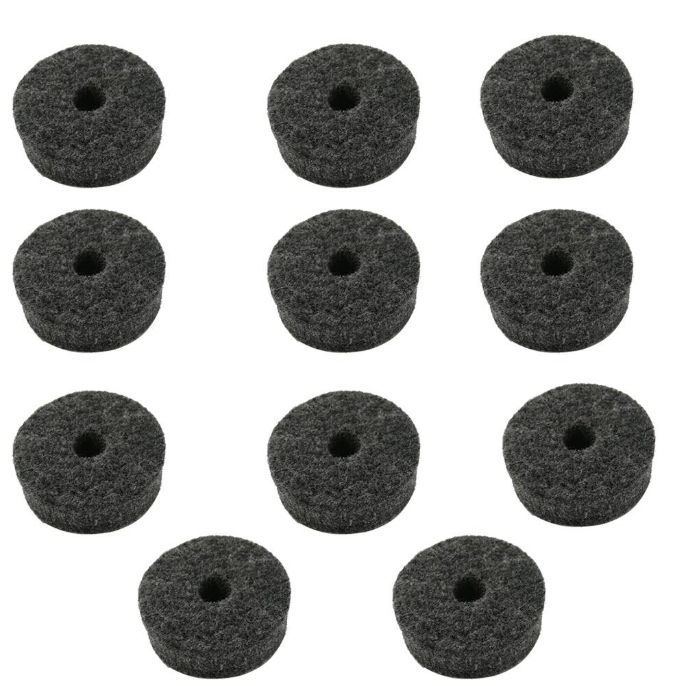 10pcs Drum Kit Cymbal Felt Pads Drum Slices Felt Protection Percussion Part Accessories Replacement Parts