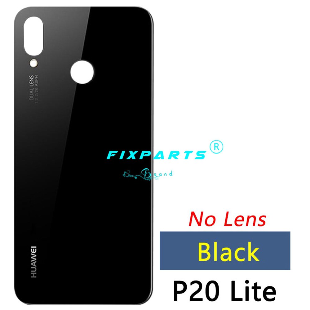 Origina Voor Huawei P20 Lite Back Battery Cover Achter Glas Panel Deur Behuizing Case Huawei P20 Lite Batterij Cover + camera Lens