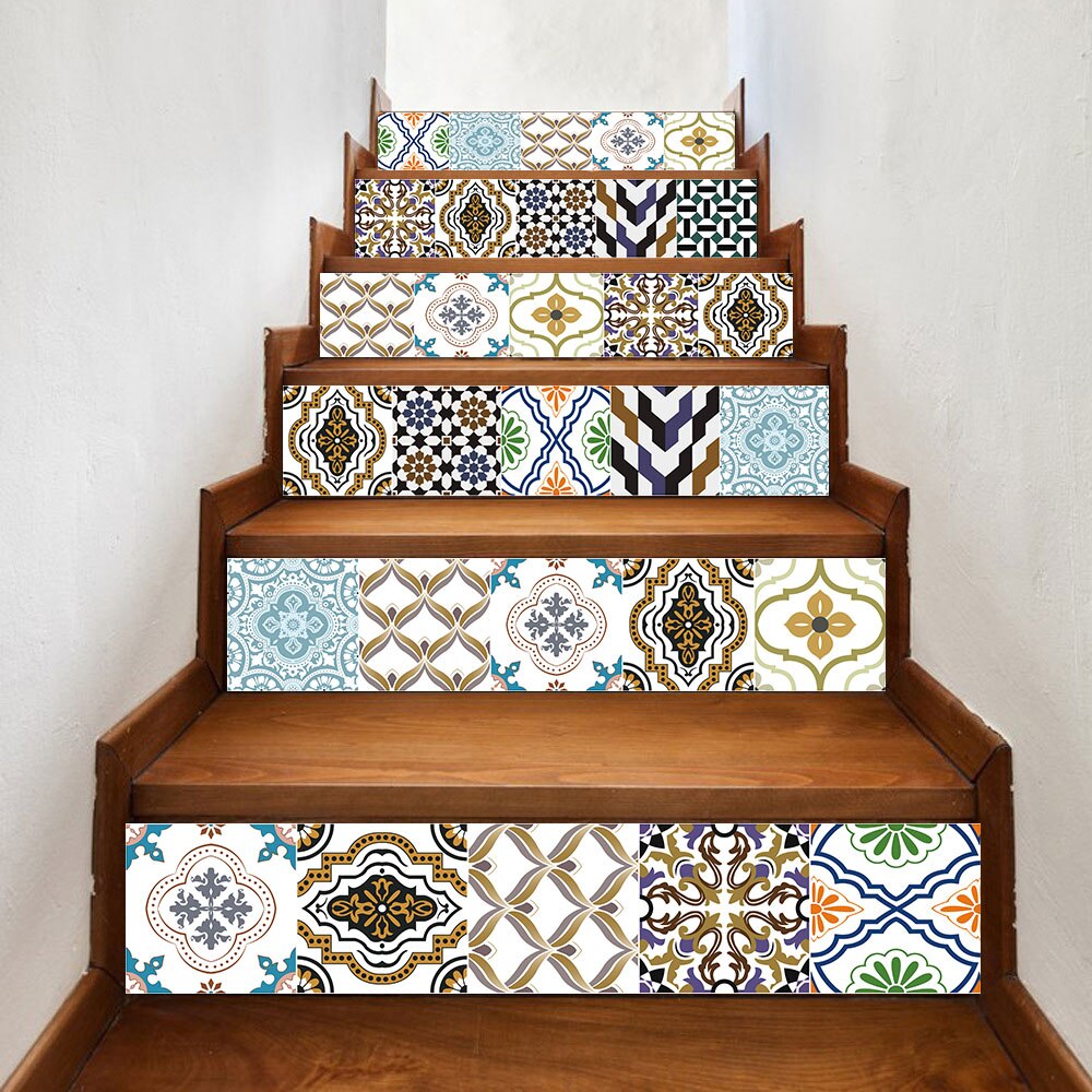 Self-adhesive innovative stairs stickers living room DIY England decorative home waterproof wall stickers