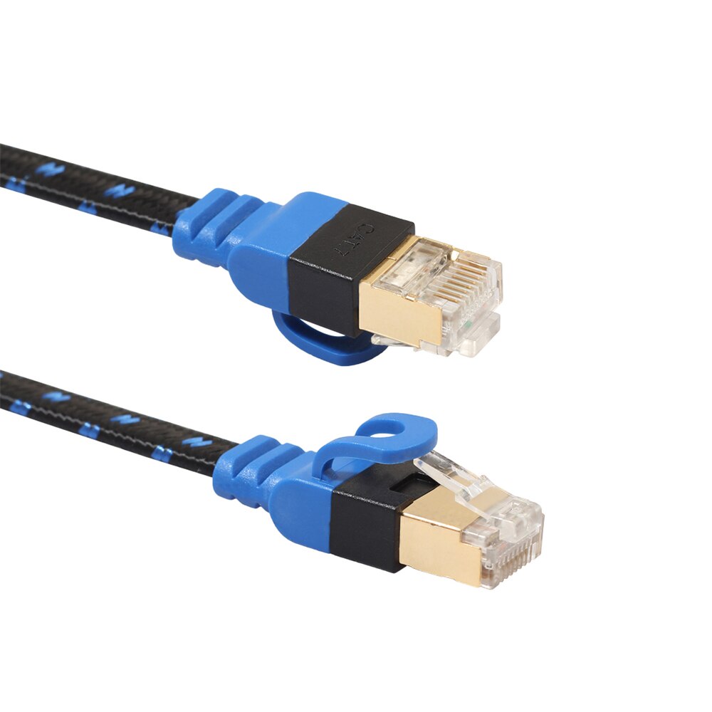 Ethernet Cable RJ45 CAT 7 CAT7 Ethernet Internet LAN Patch Network Flat Cables Cord For Router Switc 0.5m/1m/2m/5m/10m/15m/20m