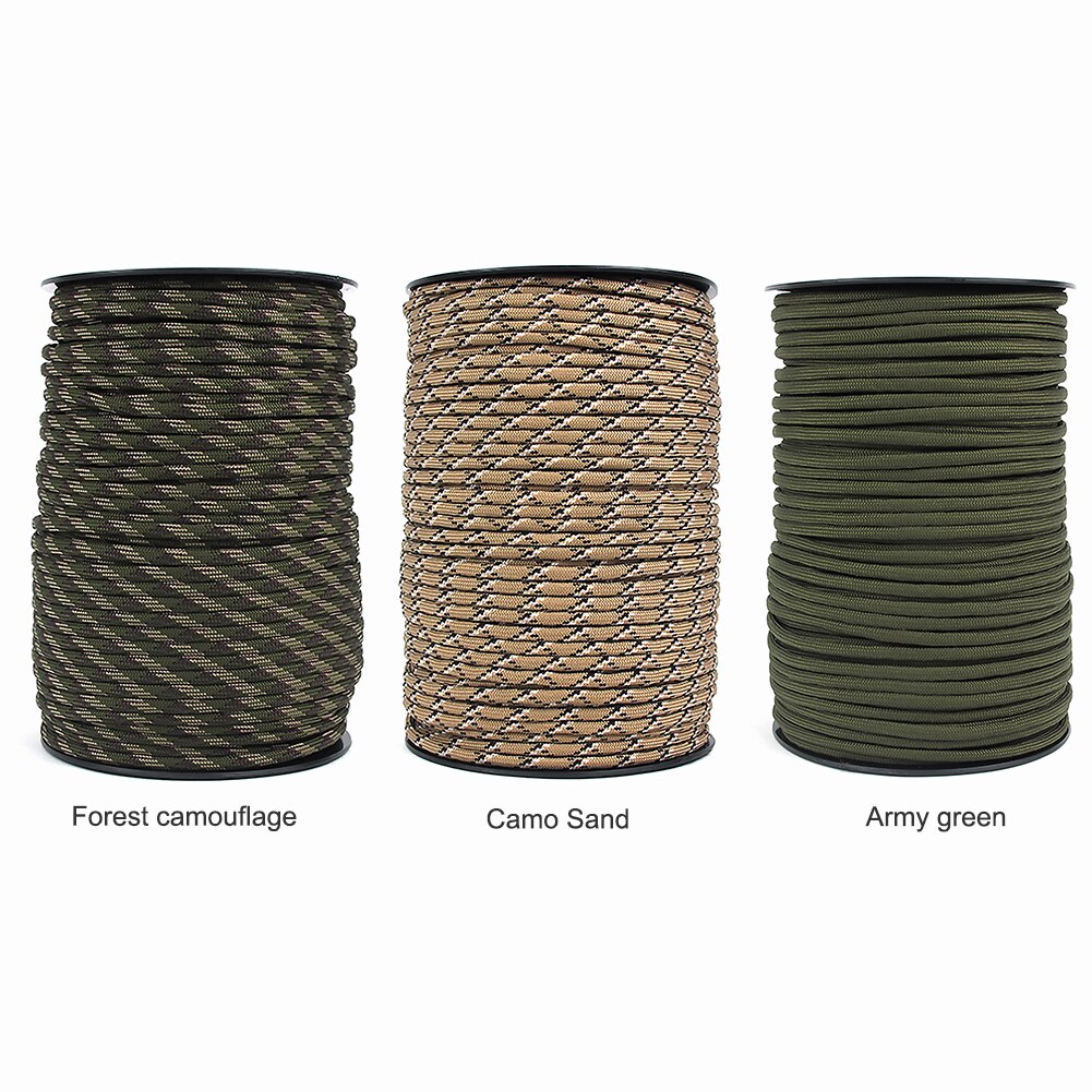 Universal 100m 9 Core Paracord Rope Survival Parachute Cord Climbing Camping Lanyard Wind Rope Drying Traction Strapping