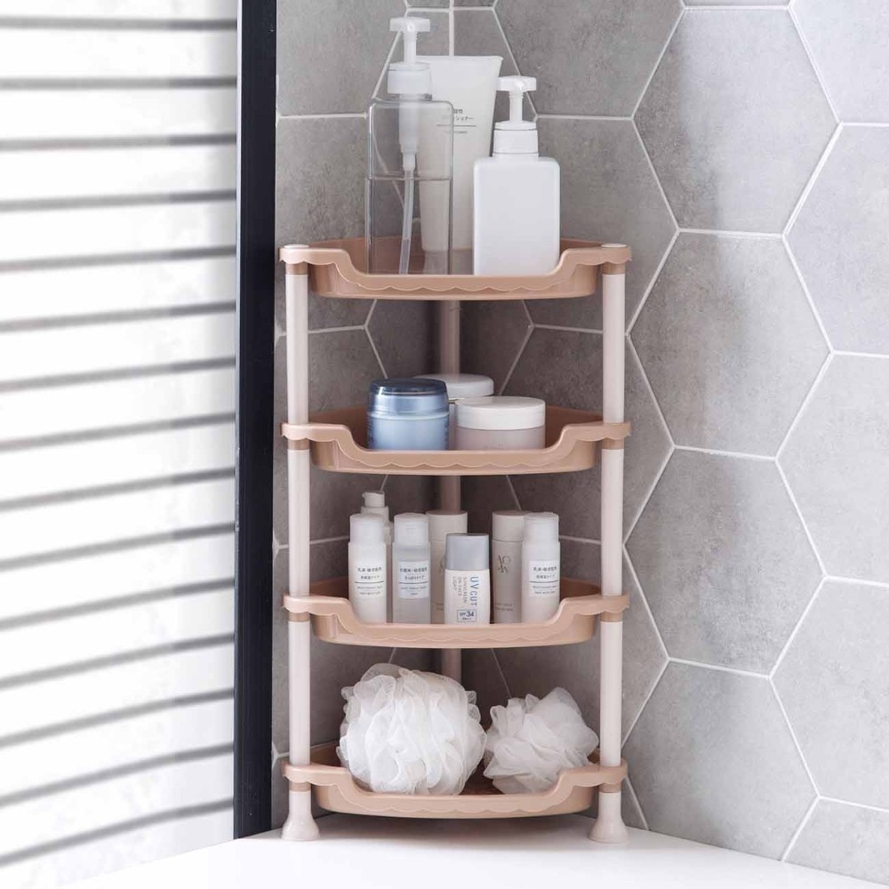 Bathroom Organizer Shelf Gap Holder 4/3 Layer Self Kitchen Space Saving Assembled Storage Rack For Dishes Pot Kitchen Tools