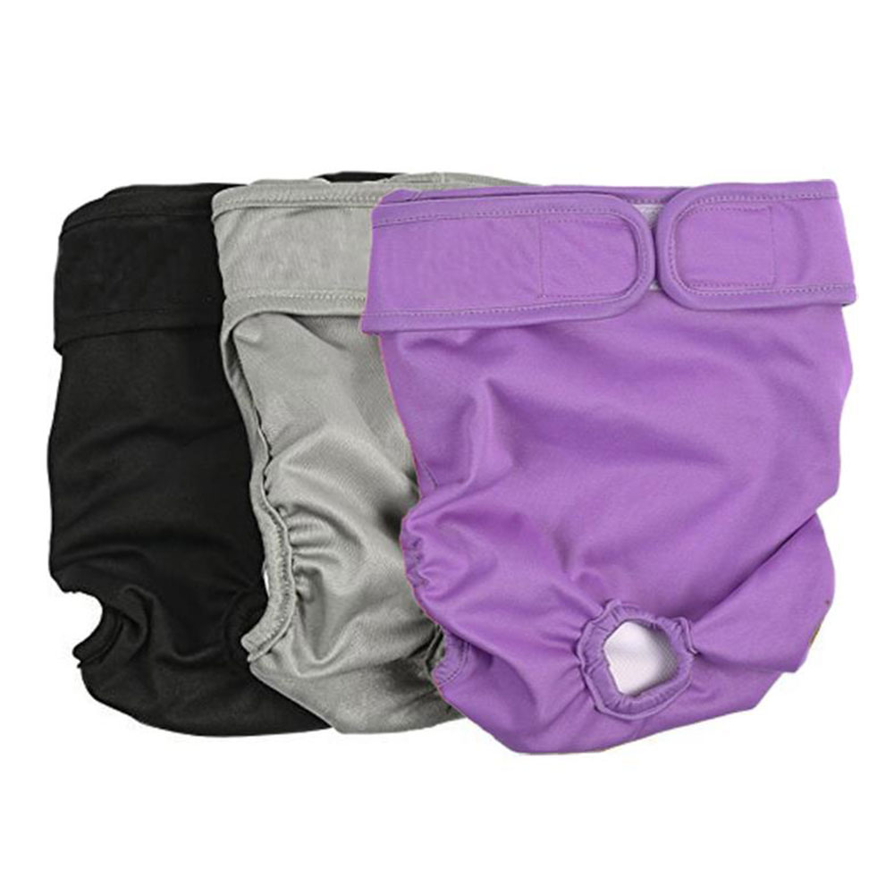 Pet Puppy Menstrual Physiological Pants Washable Reusable Panty Sanitary Pants Nappy For Female Dog Underwear