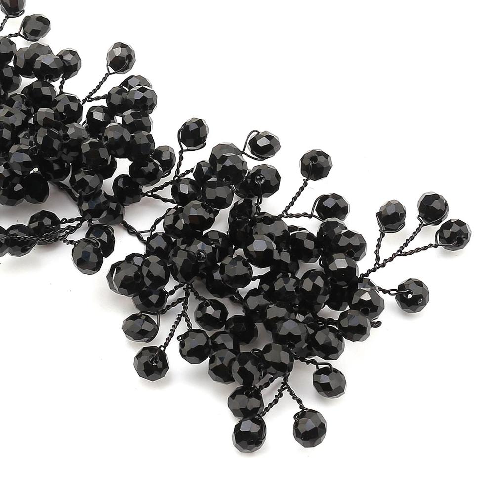 Updo Tiara For Bride’s Hair - Black