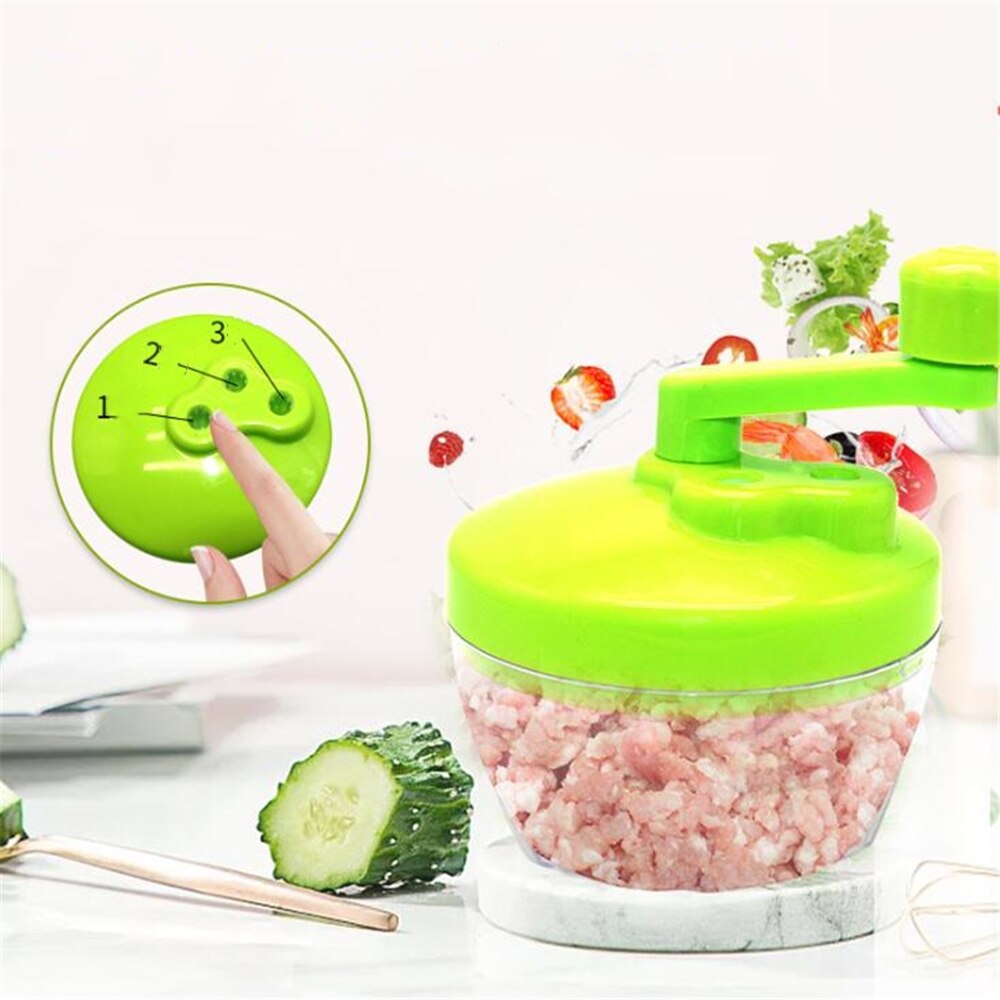 Multifunctional manual meat grinder food chopper garlic masher vegetable meat chopper garlic shredder kitchen tool