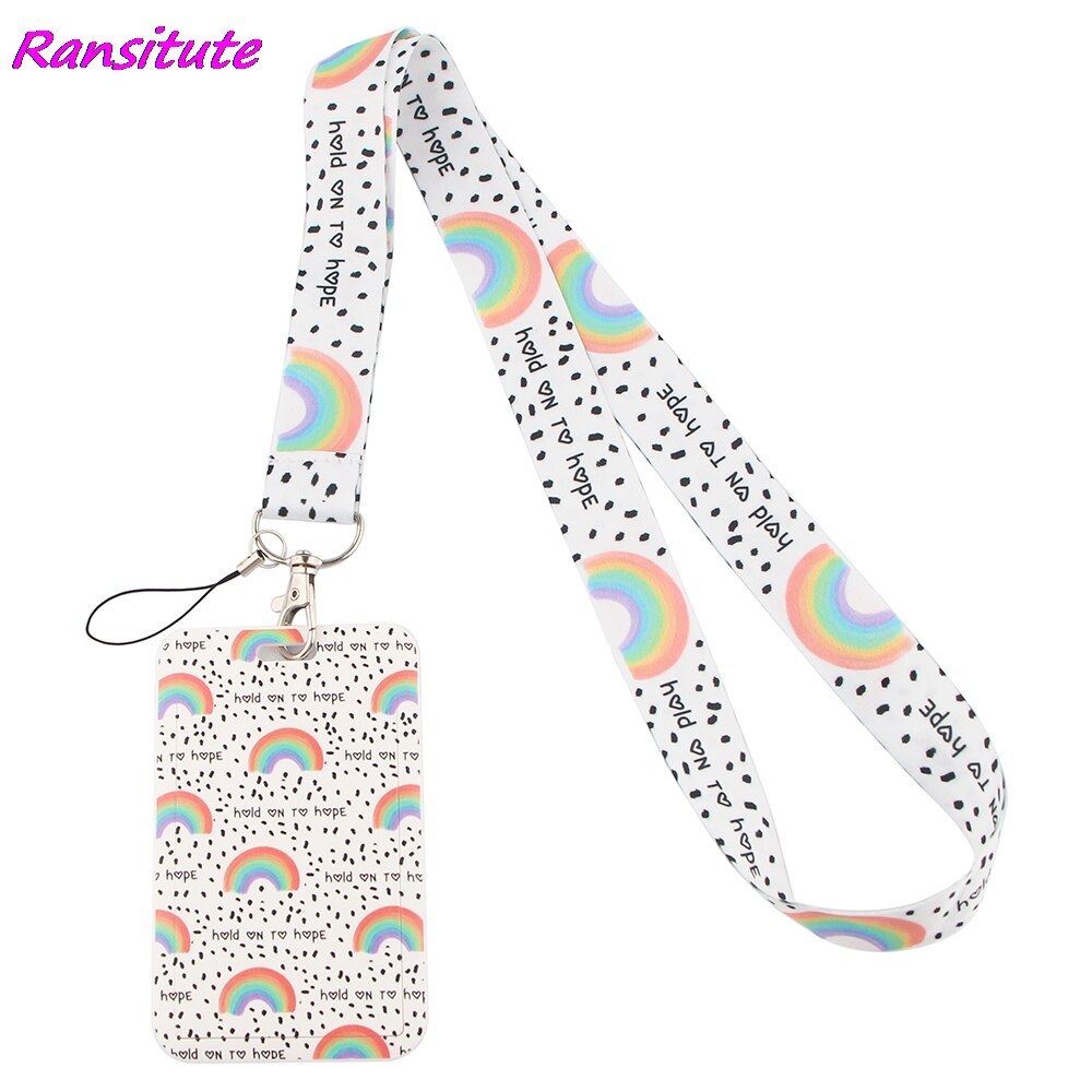 Ransitute R1200 Farbe Regenbogen Malerei Kunst Schlüssel Kette Lanyard Neck Strap Für Telefon Tasten ID Karte Kreative Lanyards: 3