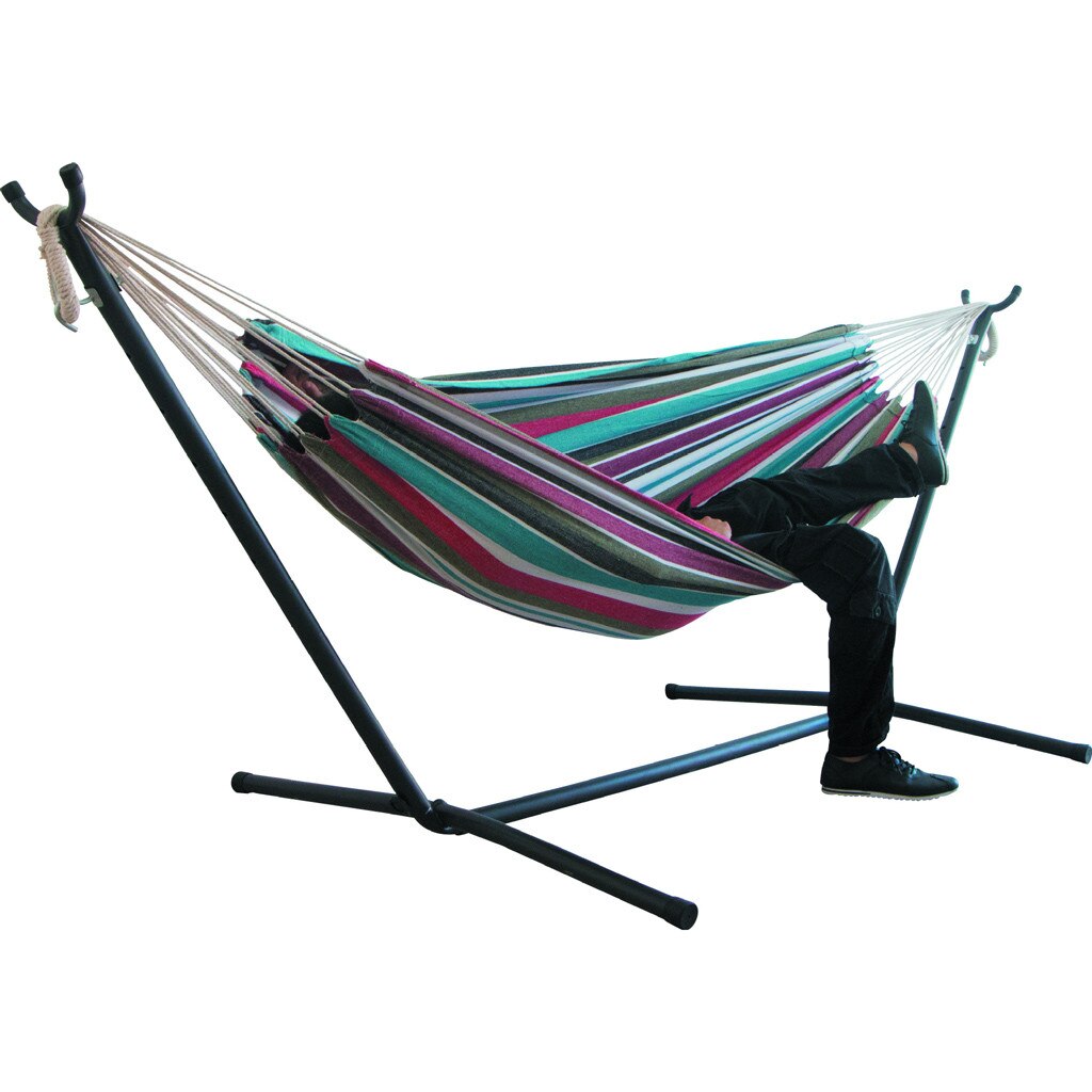 #50 Indoor Comfort Durability Yard Striped Hanging Chair Large Chair Hammocks Hanging Chair Thick Canvas Stripe Bed Hammock: B