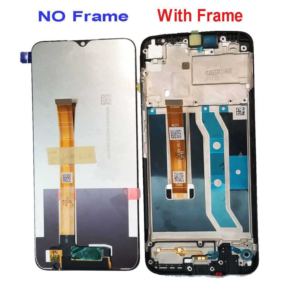 Original 6.5 "for realme  c21y rmx 3261 c25y lcd display touchscreen digitizer assembly repair parts