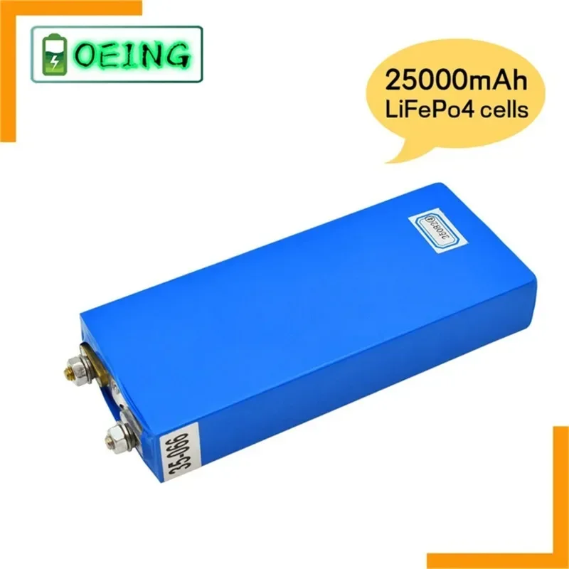 3.2V 25Ah LiFePO4 Battery Cell for Diy 12V 24V36V 48VSolar UPS Power Supply 25000mAh Deep Cycle Lithium Iron Phosphate Batteries