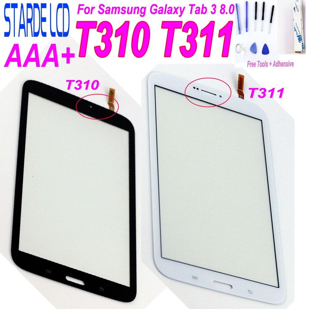Starde 8.0 Touchscreen Voor Samsung Galaxy Tab 3 8.0 T310 T311 SM-T310 SM-T311 T312 Touch Screen Digitizer Sensor Tablet Pc onderdelen
