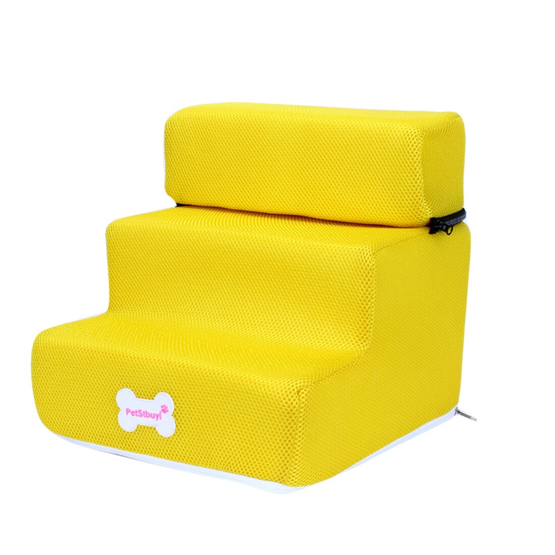 Hond Bed 3 Stappen Hond Trappen Hond Ladder Afneembare Pet Trappen Kat Puppy Ramp Anti-Slip Verwijderbare Honden Bed trappen Dierbenodigdheden: Yellow