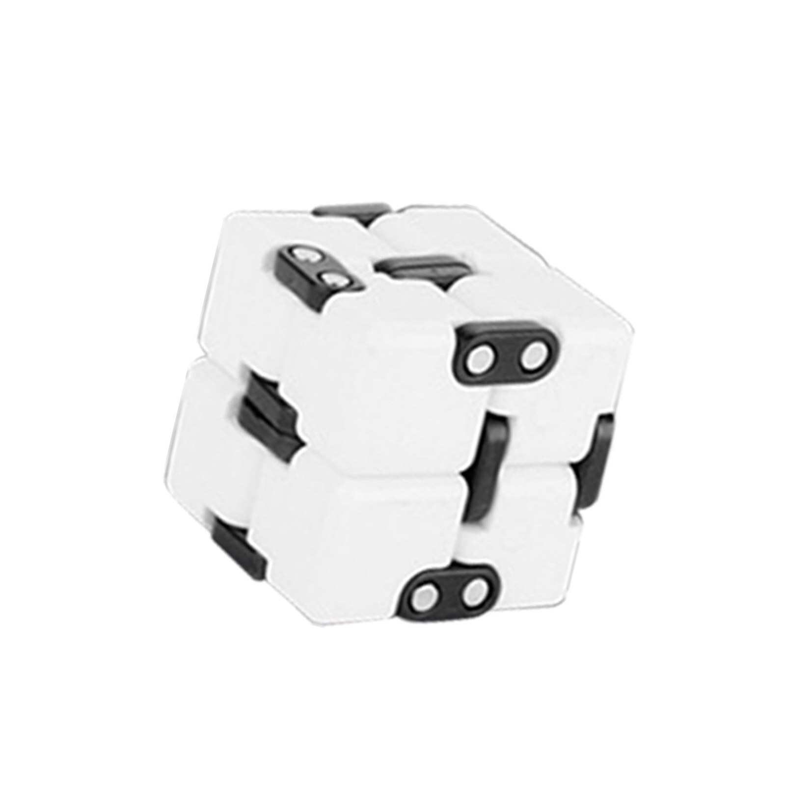 Fidget Toys Simple Decompression Toy Infinity Magic Cubo Square Puzzle Toys Relieve Stress Funny Hand Game Four Corner Maze Toys: White