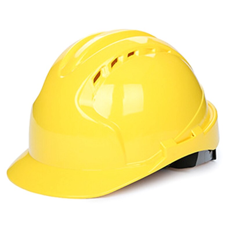 Abs Bescherm Rescue Helm Met Instelknop Veiligheid Harde Hoeden Cap Bouw Werk Beschermende Helmen: YELLOW
