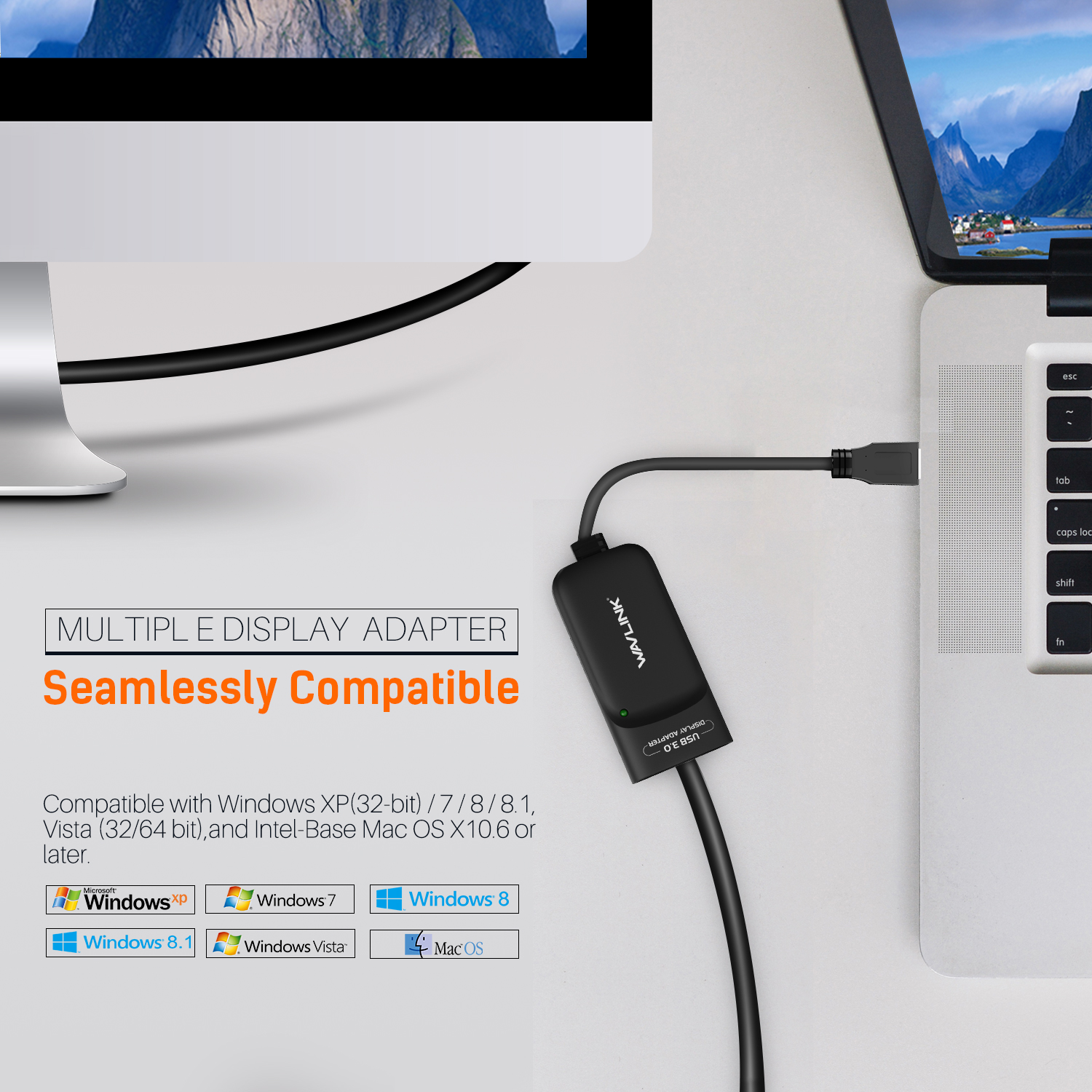Wavlink USB 3,0 Zu HDMI Multi Monitor Video Grafik Adapter HD 1080p Ausgang Externe Video Karte Adapter DP Anzeige Fenster Mac