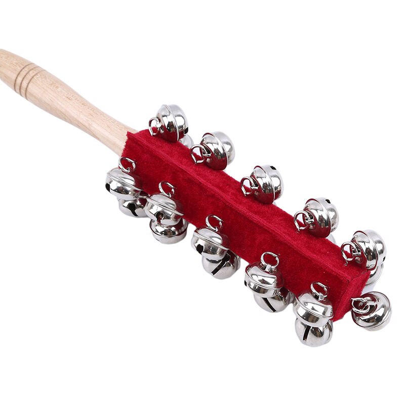 Warm Houten Handheld 21 Jingle Bells Bar Slee Stok Kinderen Speelgoed Percussie-instrument Speelgoed Voor Ktv Party Kinderen Kid