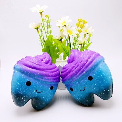 dell'UNITÀ di elaborazione lenta ripresa stella denti di vendita caldo nuovo Squishy simulato stella dente giocattoli di pressione