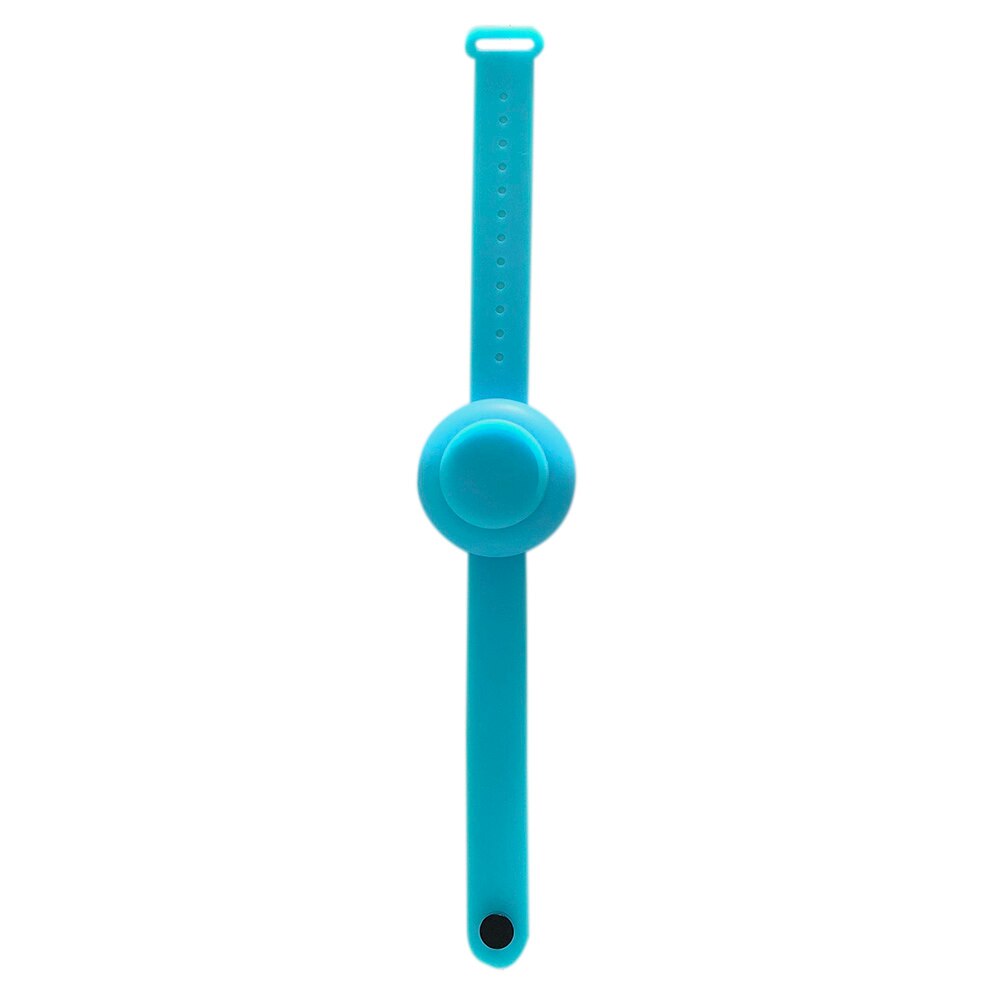Adult Kid Hand Sanitizer Hand Belt Washing Gel Alcohol Dispensed Bracelet Silicone Watchbands Beak Bottle Dispenser Pumps: Blue