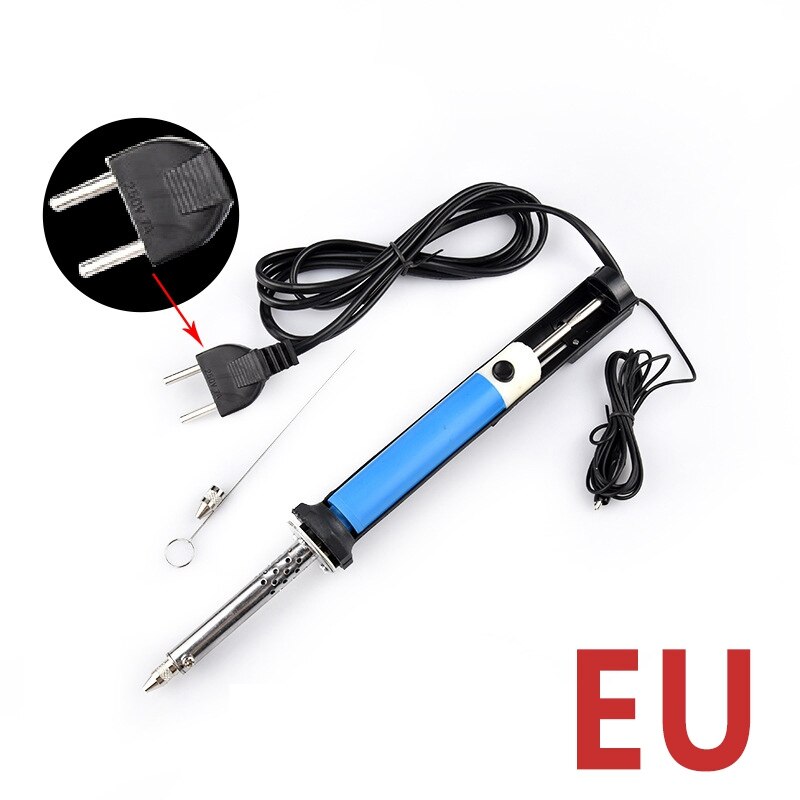 110/220V Welding Soldering Supplies Electric Vacuum Solder Sucker /Desoldering Pump / Iron Gun Desoldering Pumps Soldering Iron: EU Plug