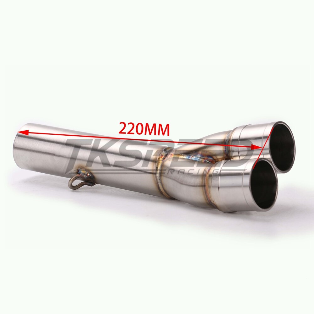 Motorcycle Accessories Full Exhaust System Pipe Middle Pipe Slip On For YAMAHA R25 R3 Without Exhaust