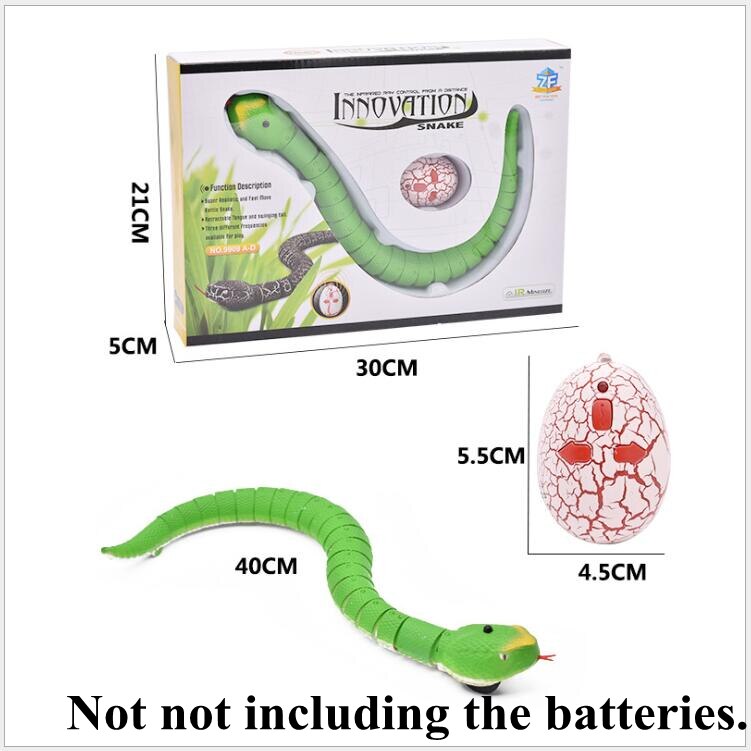 Serpent télécommandé à infrarouge RC, jouet et œuf de chat, serpent à sonnette, Animal, tour effrayant, jouets pour enfants, nouveauté drôle,: 6