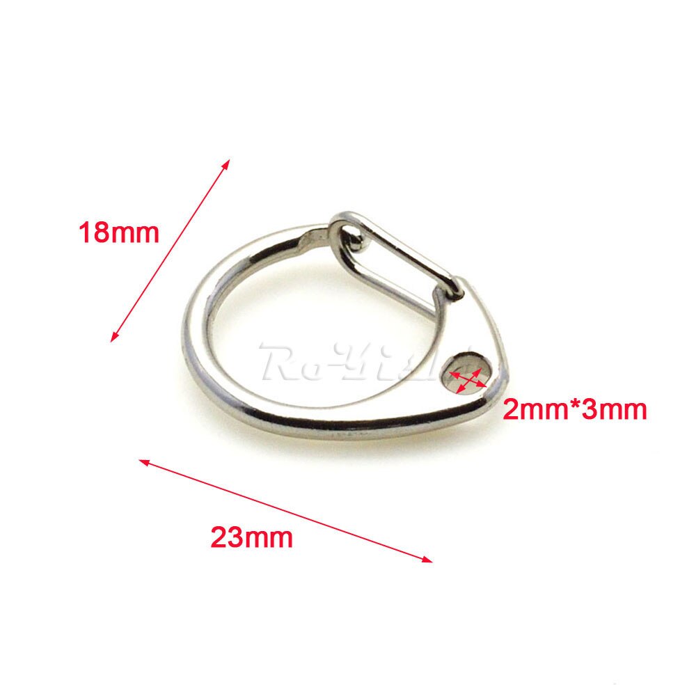 3 stk nøgleringe metal krog nøglering split ring diy gør tilbehør sølv