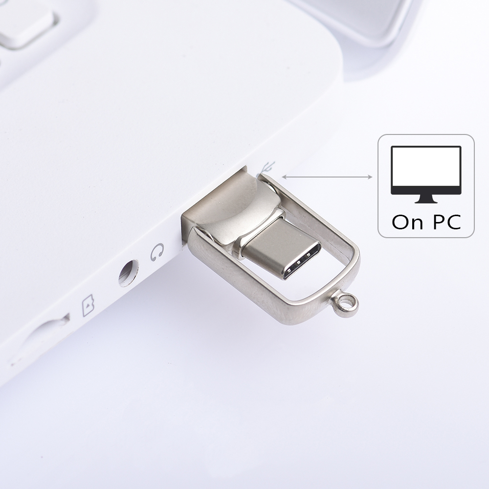 NOWOŚĆ Ultra Mini Pendrive USB 2.0 typu C 64 GB 128 GB Podwójna pamięć USB Pendrive 32 GB Kreatywne prezenty Biznesowy pendrive USB