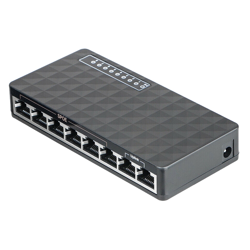 10/100 Mbps 8 Ports Poe Ethernet Lan Desktop Network Switch Hub Adapter(Eu Plug): Default Title