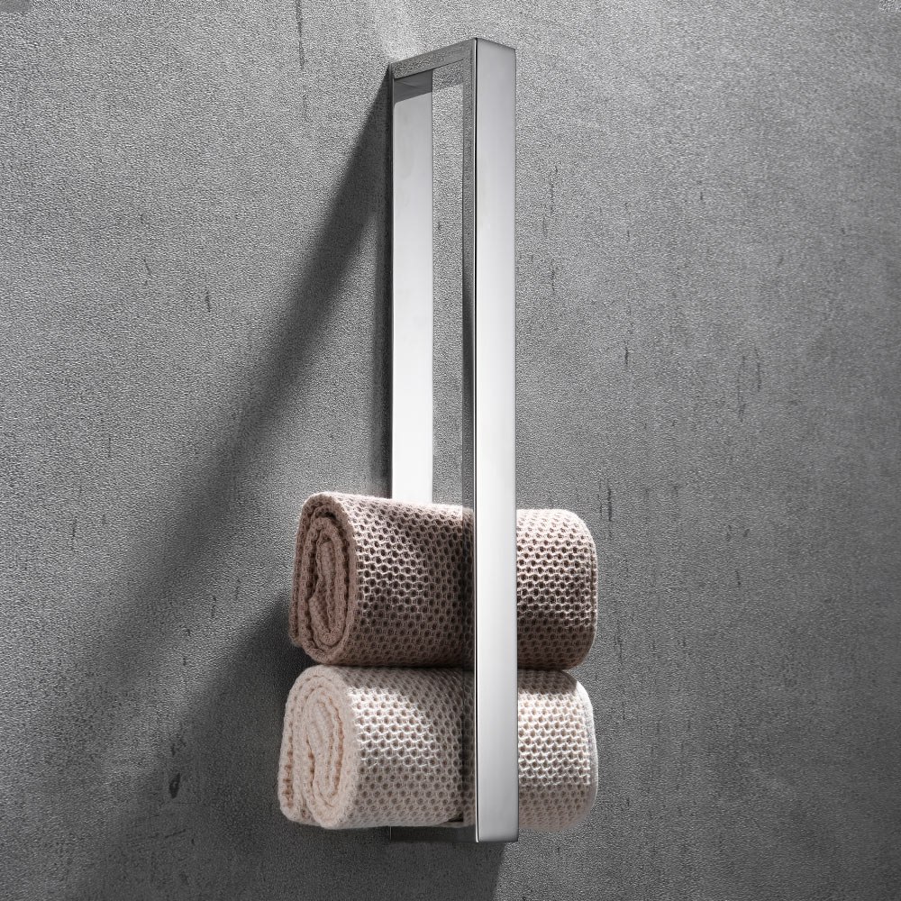 40cm Badezimmer Edelstahl Handtuch Gestell Waschlappen Waschlappen Halfter Selbst-Klebstoff Hause Küche Liefert