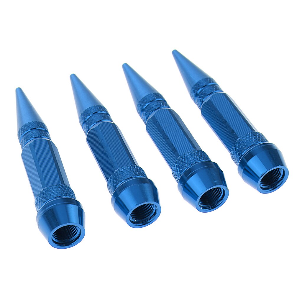 4 stuks/set spikes velgen banden ventielstelen lucht stofkap schroefdoppen voor auto vrachtwagen roestvrij staal materiaal