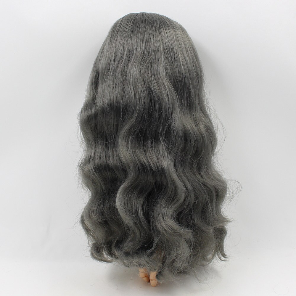 Blyth 1/6 Doll Wigs RBL Scalp including the hard endoconch dome with bang/no bangs fringe soft curly hair Series A: BL9016 / with bangs