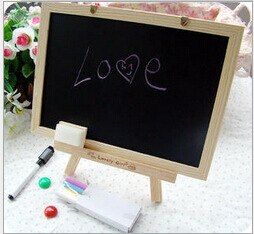 Ensemble d'art blanc Framel ardoise petit tableau noir pour Nots bureau fournisseur 20*30cm maison tableau de craie décoratif OWS006