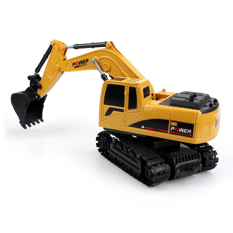 6 Channel Remote Control Excavator Rechargeable Toy Construction Tractor With Light toys: Default Title