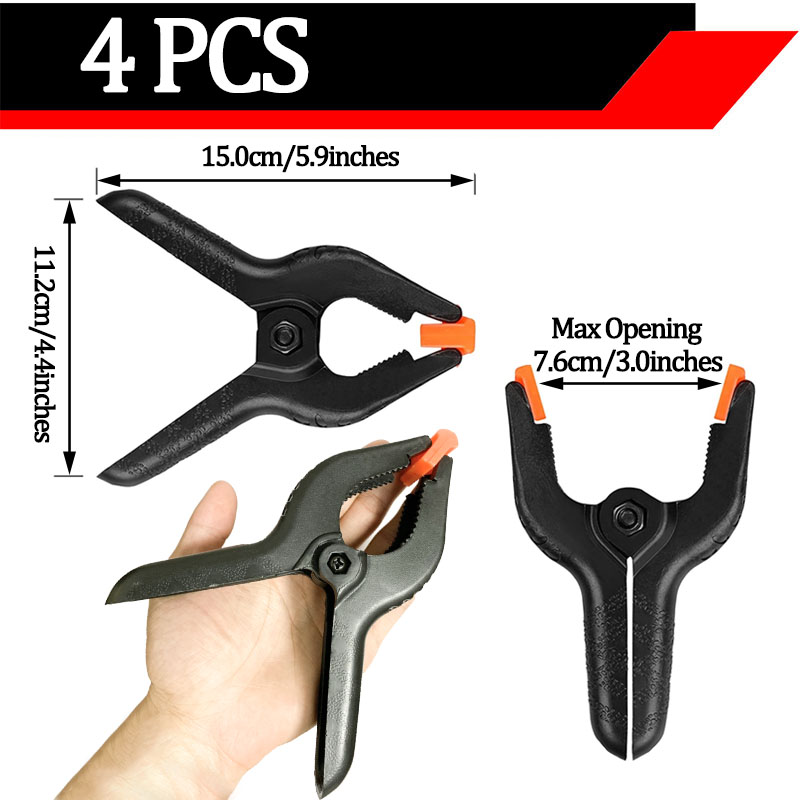 Multi-size Spring Clip Crafts Woodworking Tools Plastic Backdrop A-shaped Clip Photography Background Fixed Heavy Duty Clips: LIGHT BLUE