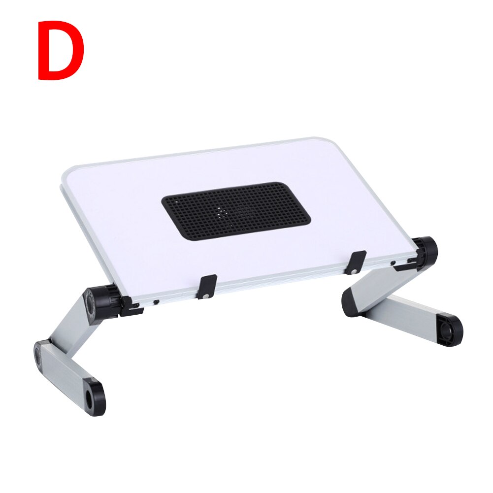 Adjustable Laptop Table Stand Computer Desk Tablet Notebook Holder Desk Bracket Standing AS99: White D