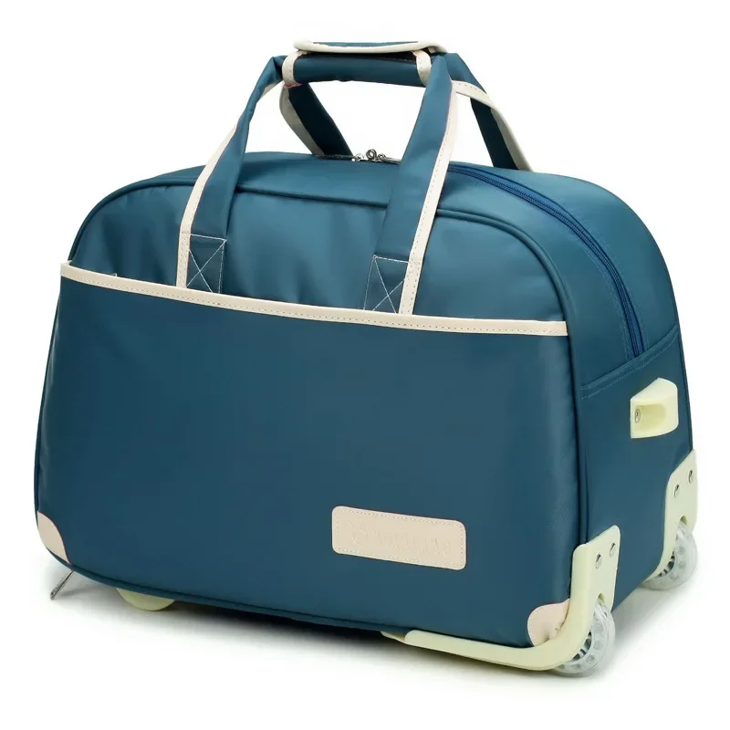 Koffer wochenende tasche Wasserdichte Gepäck big bag Roll Gepäck trolley Gepäck Dame Reise koffer mit Rädern tragen auf