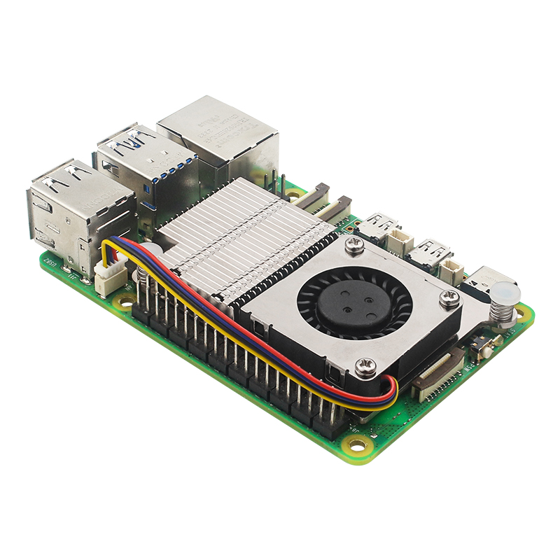 Argon THRML 30mm Active Cooler For Raspberry Pi 5 Active Cooling PWM Fan Passive Cooling Aluninum Fins Radiator for RPi 5