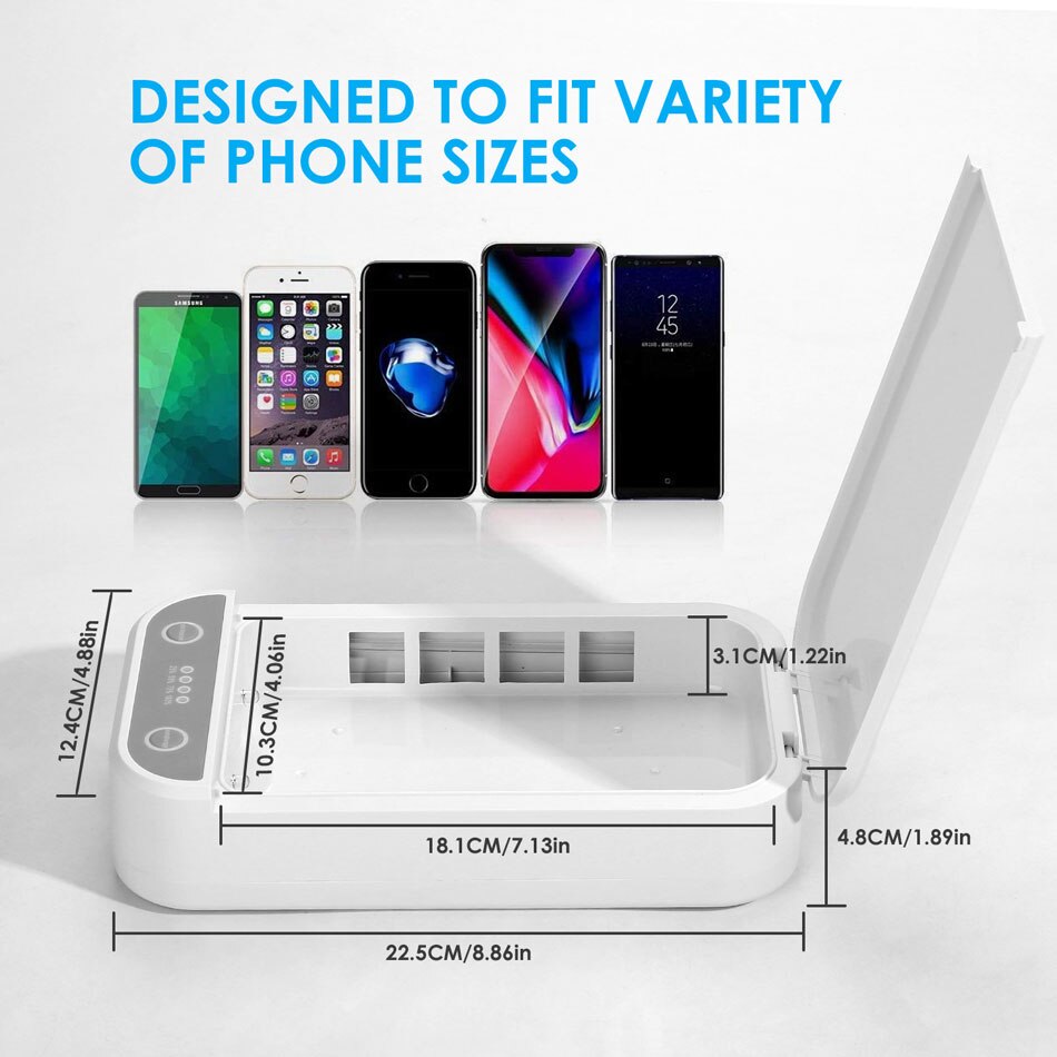 Smart UV Sterilizer Box Personal Disinfection Cabinet Nano-Coated Mobile Phone Mask Ultraviolet Sterilizer UV Phone Sterilizer