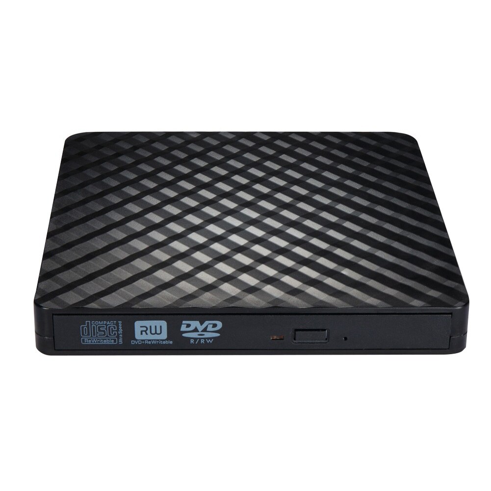 CD-ROM externo para ordenador portátil, unidad de DVD con USB 3,0, Unidad óptica, DVD-RW, VCD: Negro