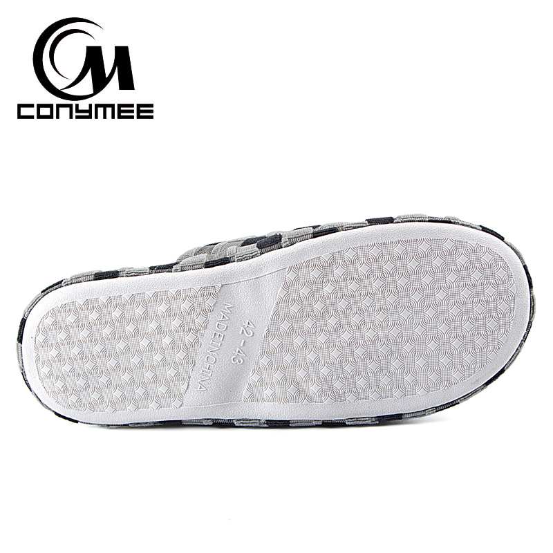 Thuis Slippers Winter Suede Schoenen Warm Katoen Casual Sneakers Voor Man Indoor Pluche Pantufas Slipper Plaid Terlik