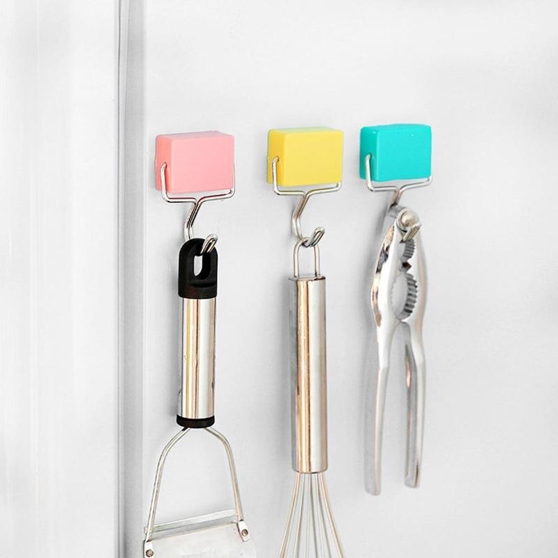 1 ud. Gancho magnético Flexible ganchos magnéticos fuertes para refrigerador Mini sostenedor de la llave de suspensión Durable para el hogar Accesorios de almacenamiento