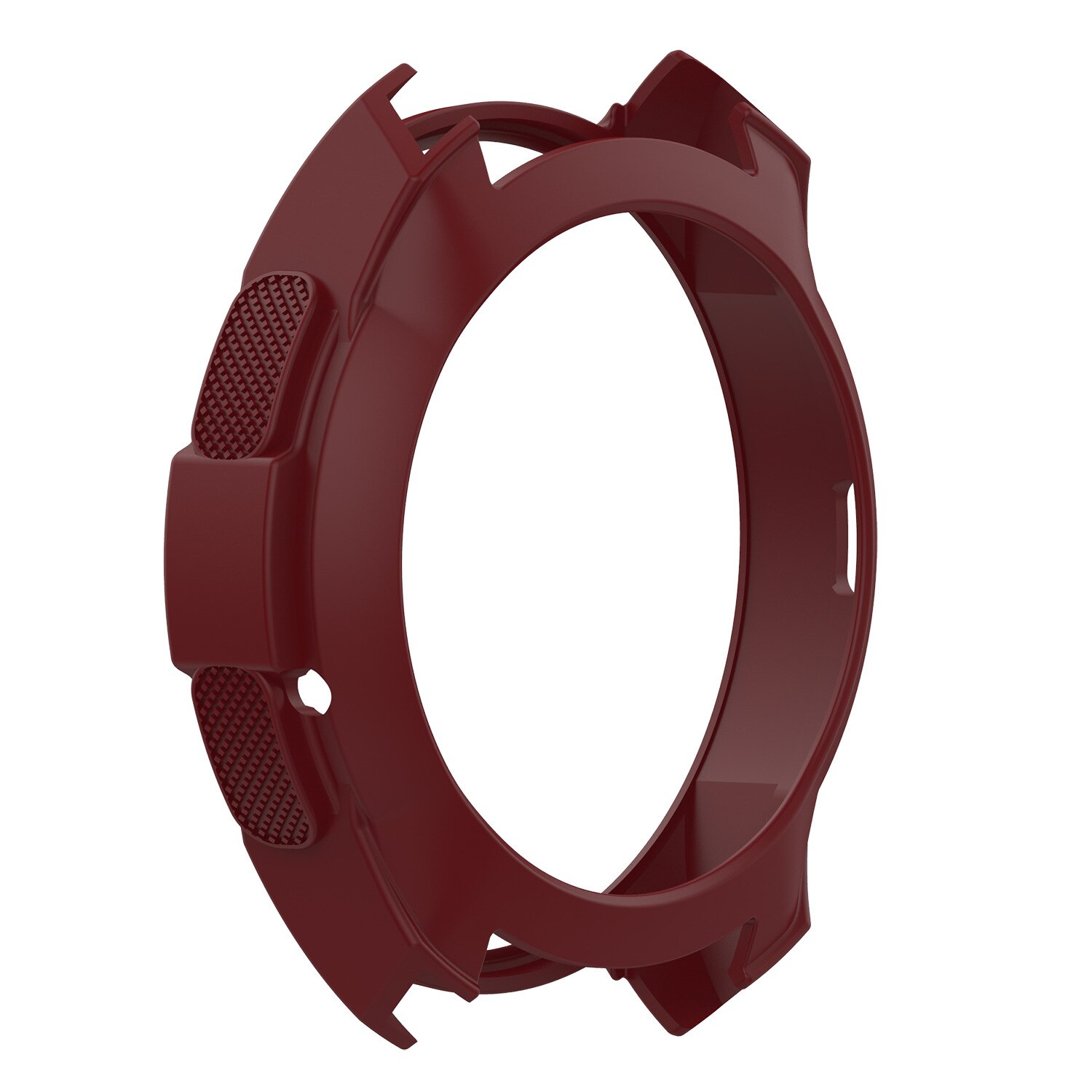 Beskyttende silikoneskind cover til samsung galaxy watch 42mm sm -r810 sm-r815 8 farver erstatnings cover covers: Rødvin