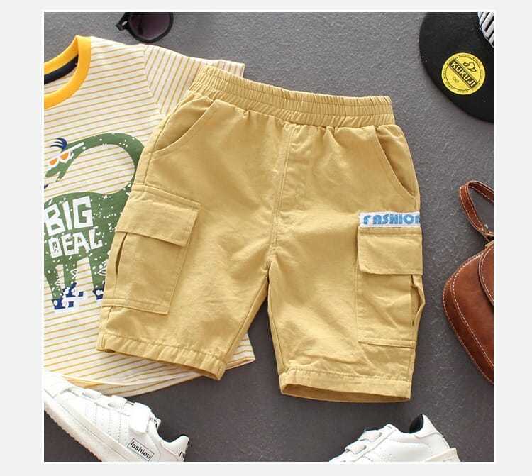 Garçons été Shorts enfants coton outillage pantalon bébé décontracté Shorts petit garçon cinq points pantalon
